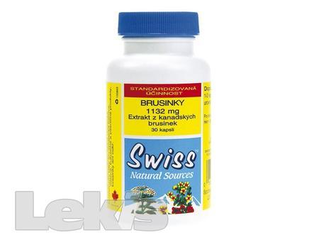 SWISS Herbal brusinky 1132mg cps 30