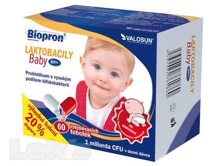 Biopron LAKTOBACILY Baby BiFi+ tob.60 posl.1ks skladem
