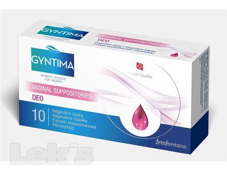 Fytofontana GYNTIMA vaginální čípky DEO 10ks