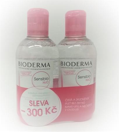 Bioderma Sensibio H2O micelární voda 2 x 250 ml  VÝPRODEJ 8ks, exp. 2/22