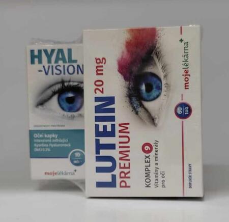 VB ML Lutein Prem. 60 cps+Hyal-Vision oc.kapky 10m