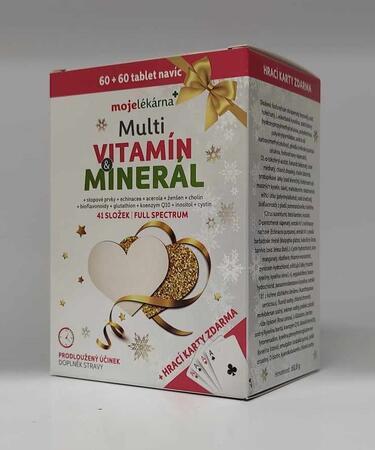 MOJE LÉKÁRNA Multivitamin+mineral 60+60tbl.+ dárek