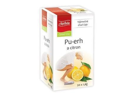 Čaj Apotheke Pu-erh a citron+citron.kůr.20x1,8g PS