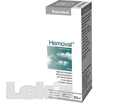 Hemoval gtt.50ml na cinnost strev (hemoroidy)