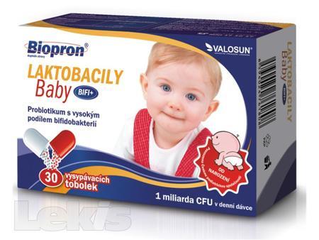 Biopron LAKTOBACILY Baby BiFi+ tob 30