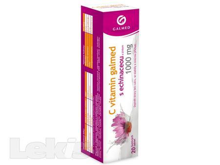 C-Vitamin 1000 Galmed+echinacea tbl eff 20x1000mg