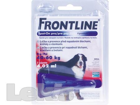 Frontline Spot On Dog XL 1x1 pipeta 4.02 ml VÝPRODEJ posl. 1ks exp. 08/19