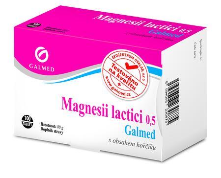 Magnesii Lactici tbl 100x0,5g Galmed