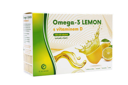 Omega-3 Lemon s vit.D Galmed 180 tob