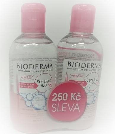 BIODERMA Sensibio H2O AR 250ml+250ml VÝPRODEJ  exp.9/20