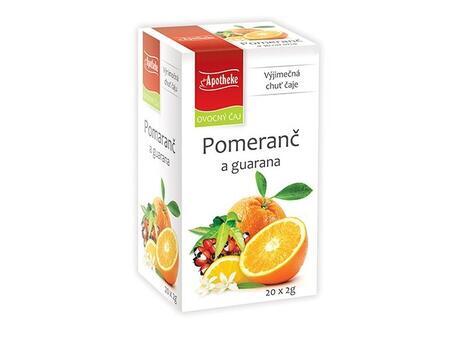 Čaj Apotheke Pomeranč a guarana 20x2g