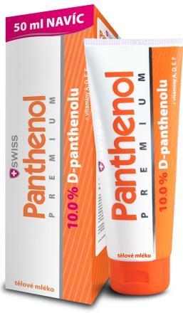 Panthenol 10% Swiss PREMIUM těl.mléko 200+50ml Zda