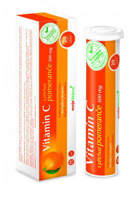 Moje lékárna C-Vitamin 500mg  pomeranč eff  20 tbl - 1
